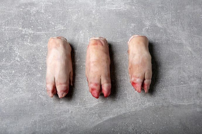 Pork front feet